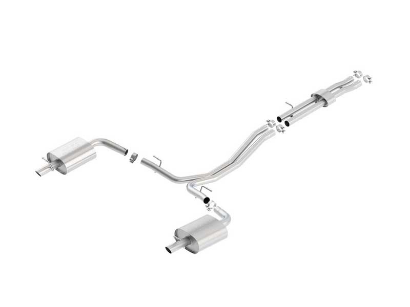Borla 140659 S-Type 2.5" Cat-Back Exhaust With X-Pipe for 2016-2017 Explorer Sport 3.5 Ecoboost