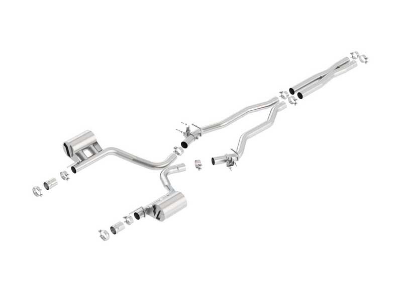 Borla 140672 ATAK 2.75" Cat-Back Exhaust With X-Pipe 2015-2023 Chrysler 300 & Charger SRT