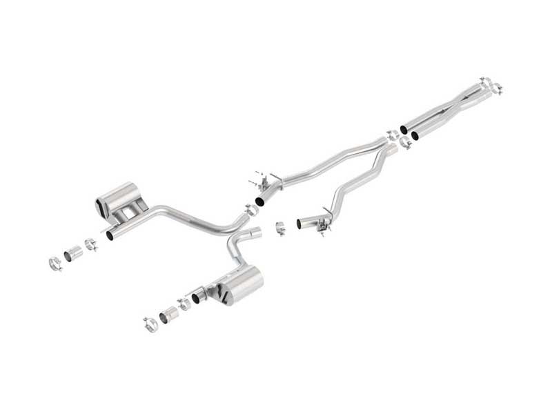 Borla 140675 ATAK 2.75" Cat-Back Exhaust With X-Pipe 2015-2023 Chrysler 300 & Charger SRT