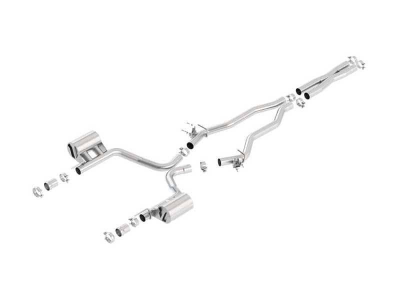 Borla 140678 ATAK 2.75" Cat-Back Exhaust With X-Pipe for 2015-2023 Challenger SRT/392/ Scat-Pack 6.4