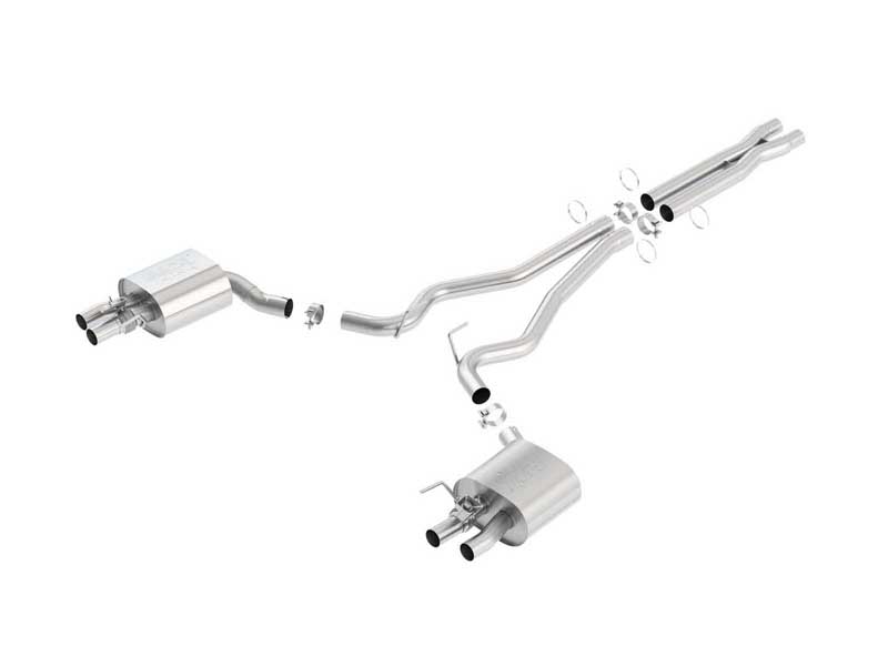 Borla 140684 ATAK 2.75" Cat-Back Exhaust With X-Pipe 2015-2020 Mustang Shelby GT350 5.2