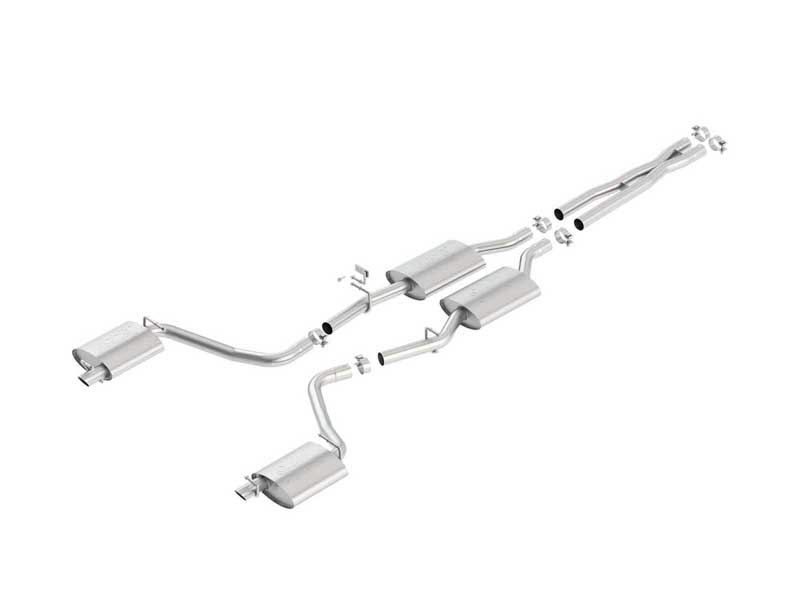 Borla 140686 ATAK 2.25-in Cat-Back Exhaust With X-Pipe for 2015-2023 Chrysler 300 & Dodge Charger