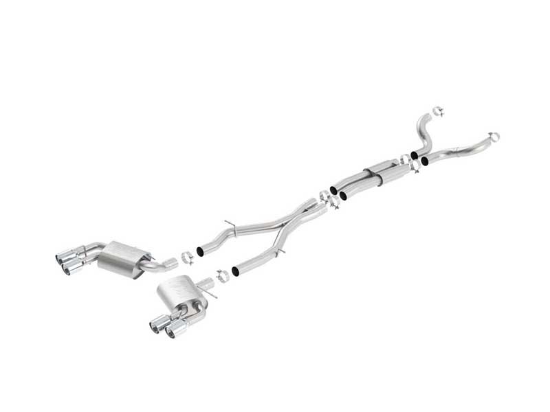 Borla 140688 ATAK 3" Cat-Back Exhaust with X-Pipe for 2016-2023 Camaro SS 6.2 Coupe