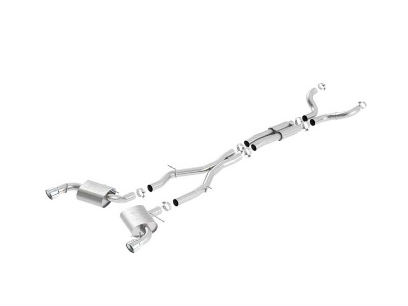 Borla 140690 ATAK 3" Cat-Back Exhaust with X-Pipe for 2016-2023 Camaro SS 6.2 Coupe