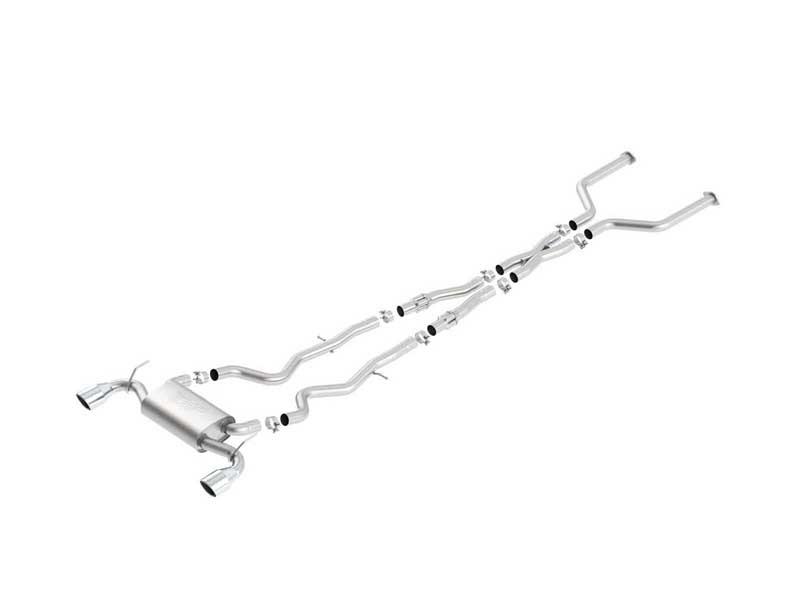 Borla 140703 S-Type 2.5" Cat-Back Exhaust With X-Pipe for 2017-2022 Infiniti Q60 3.0T