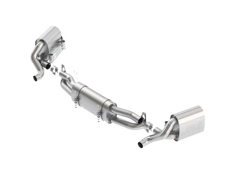 Borla 140710 S-Type 2.5-in Cat-Back Exhaust Uses OEM Tips for 2013-2015 Porsche 991/911 3.8 Rwd