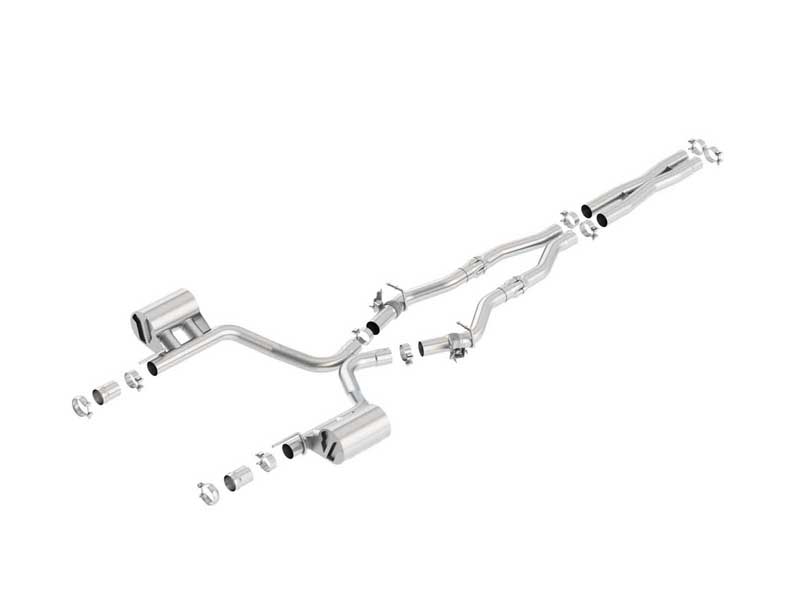 Borla 140714 ATAK 2.75-in Cat-Back Exhaust With X-Pipe for 2016-2023 Challenger R/T 5.7
