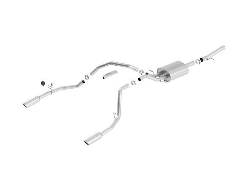 Borla 140717 S-Type 2.75-in Cat-Back Exhaust for 2014-2018 Silverado/Sierra 1500 5.3 RCSTB