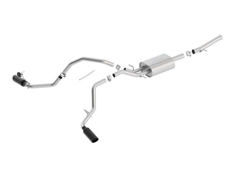 Borla 140719BC S-Type 2.75-in Cat-Back Exhaust for 2014-2018 Silverado/Sierra 1500 5.3 RCSTB