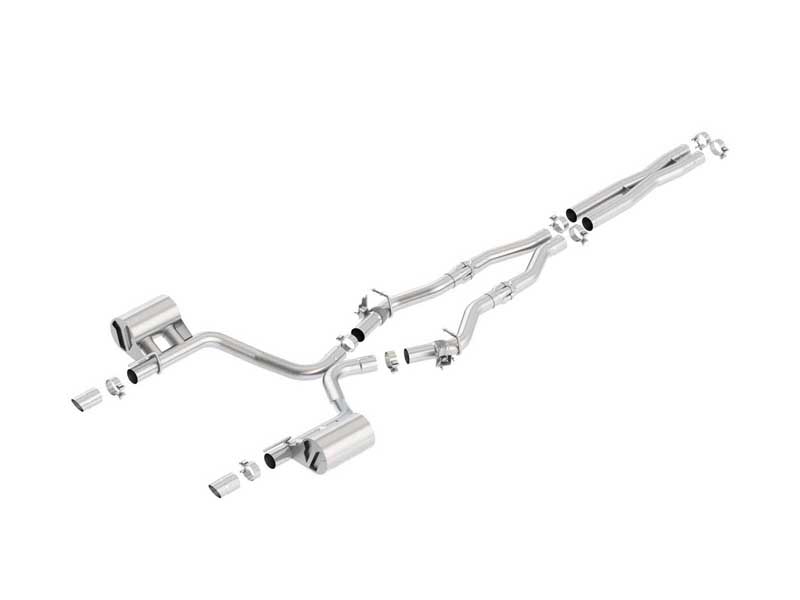 Borla 140723 ATAK 2.75-in Cat-Back Exhaust With X-Pipe for 2017-2023 Chrysler 300/Charger R/T 5.7