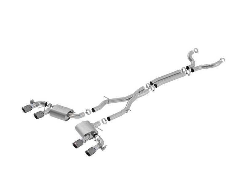 Borla 140727CFBA ATAK 3" Cat-Back Exhaust with X-Pipe for 2017-2023 Camaro ZL1 6.2 Coupe