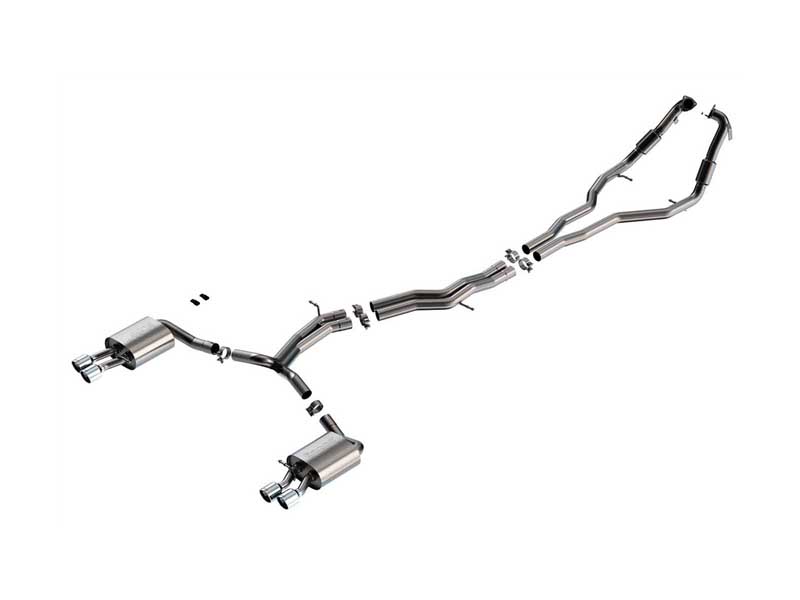 Borla 140749 S-Type 2.5" Cat-Back Exhaust for 2018-2023 Audi S5 SportBack 3.0 AWD