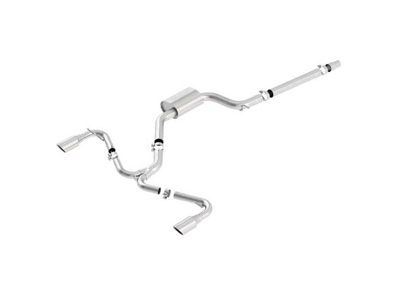 Borla 140750 S-Type 3" Cat-Back Exhaust Round 4" Chrome Tip for 2015-2017 VW GTI MK7 2.0
