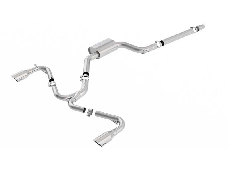 Borla 140750SB S-Type 3" Cat-Back Exhaust Round 4" Brushed Tip for 2015-2017 VW GTI MK7 2.0