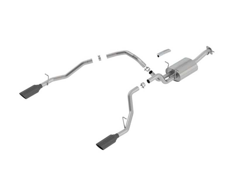 Borla 140753BC ATAK 3" Cat-Back Exhaust with Black Tip for 2019-2023 RAM 1500 5.7 CCSB QCSTB CCSTB