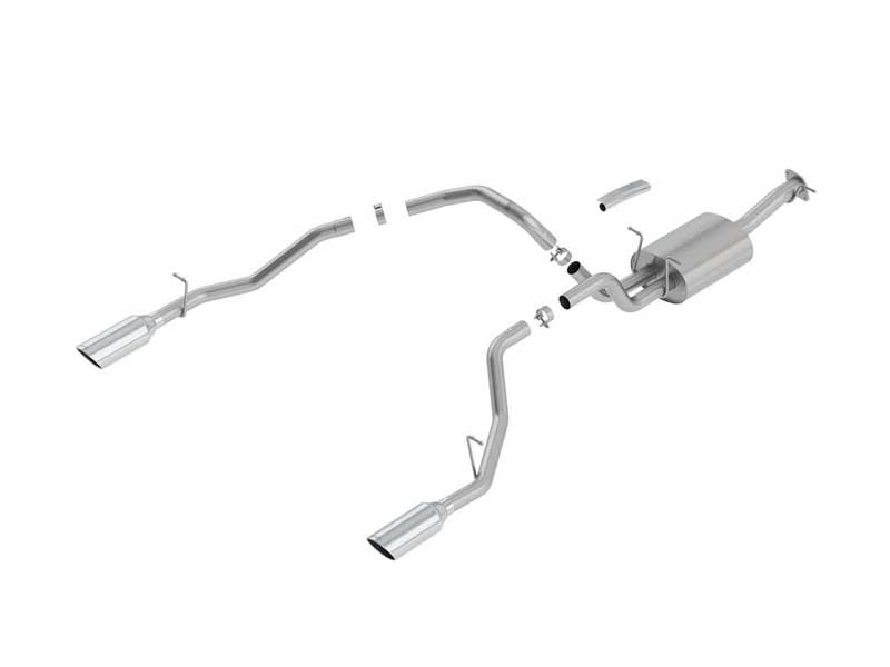 Borla 140758 Touring 3-in Cat-Back Exhaust with Chrome Tip for 2019-2023 RAM 1500 5.7 CCSB CC/QCSTB