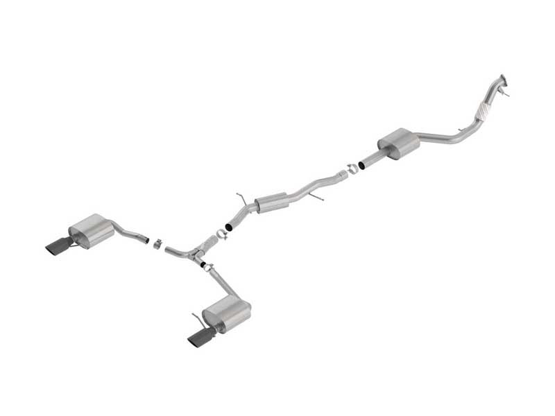 Borla 140759BC ATAK 3" Cat-Back Exhaust for 2017-2019 Audi A4 Quattro Avant/Allroad 2.0