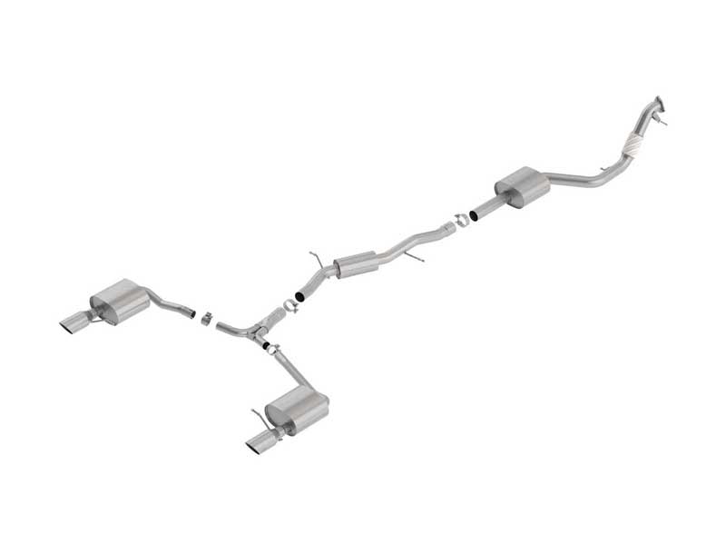 Borla 140759SB ATAK 3" Cat-Back Exhaust for 2017-2019 Audi A4 Quattro Avant/Allroad 2.0