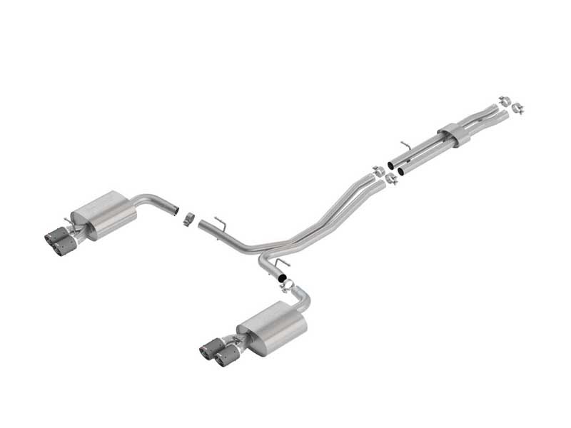 Borla 140765CF S-Type 2.5" Cat-Back Exhaust for 2018-2019 Explorer Sport Ltd 3.5