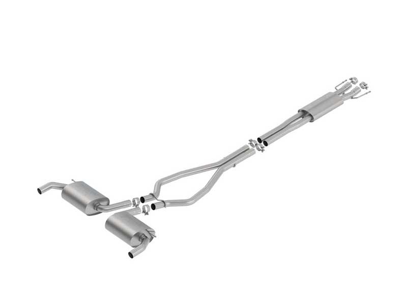 Borla 140766 S-Type 2.25-in Cat-Back Exhaust Uses Factory Fascia & Tips for 2019-2023 Edge ST 2.7