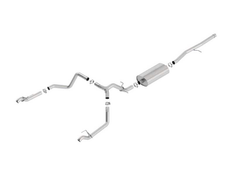 Borla 140767 Touring 3-in Cat-Back Exhaust No Tips. for 2019-2025 Silverado/Sierra 1500 5.3