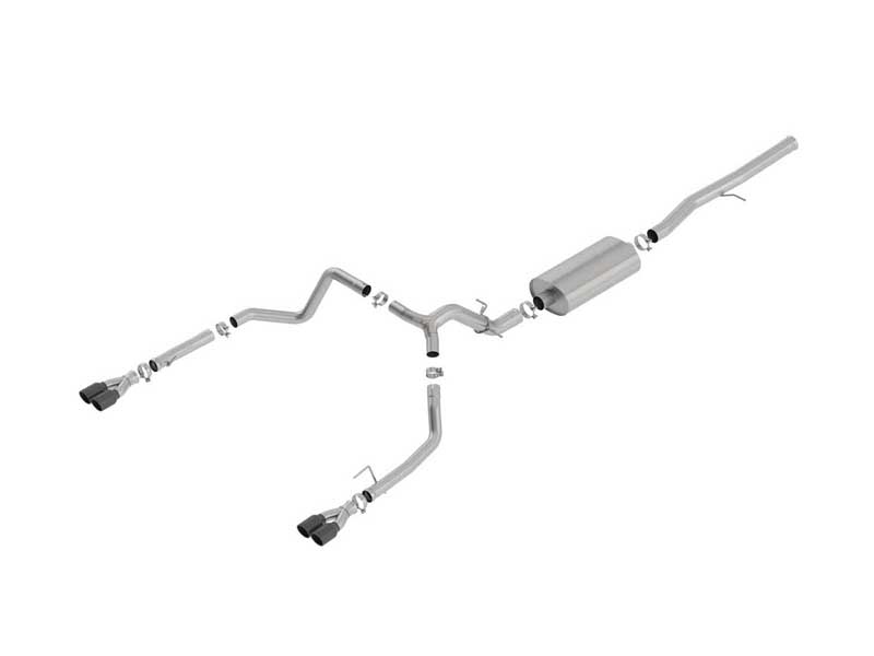 Borla 140772BC Touring 3.5-in Cat-Back Exhaust with Black Tip for 2019-2023 Silverado/Sierra 1500 6.