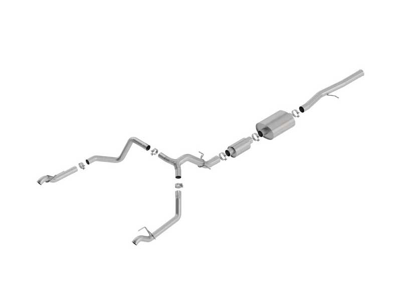 Borla 140773 S-Type 3.5-in Cat-Back Exhaust for 2019-2023 Silverado/Sierra 1500 6.2