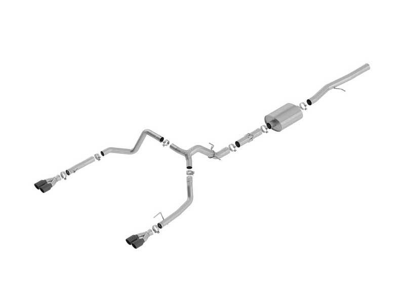 Borla 140776BC ATAK 3.5-in Cat-Back Exhaust with Black Tip for 2019-2023 Silverado/Sierra 1500 6.2