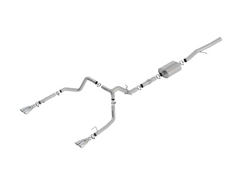 Borla 140784 ATAK 3.5-in Cat-Back Exhaust with Chrome Tip for 2019-2023 Silverado/Sierra 1500 6.2