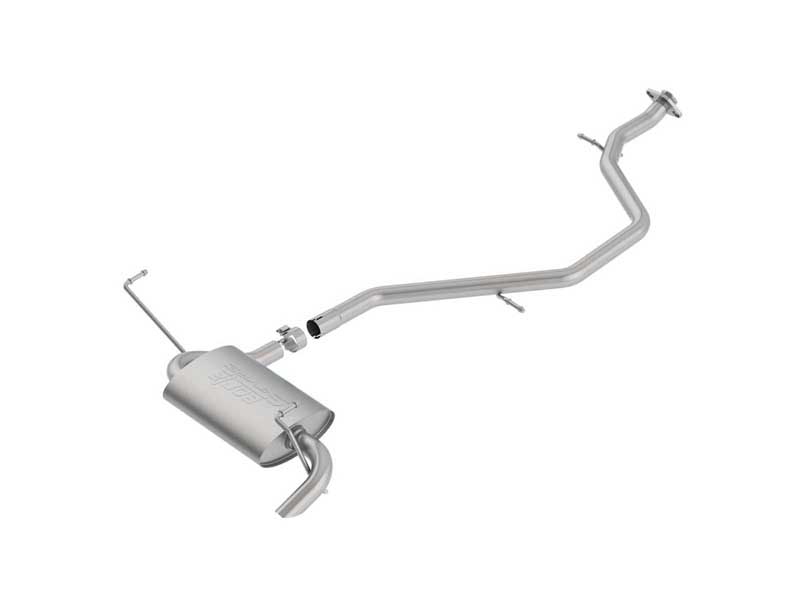 Borla 140790 S-Type 2" Cat-Back Exhaust Turn-Down 2" Brushed Tip for 2019-2025 Corolla Hatch 2.0