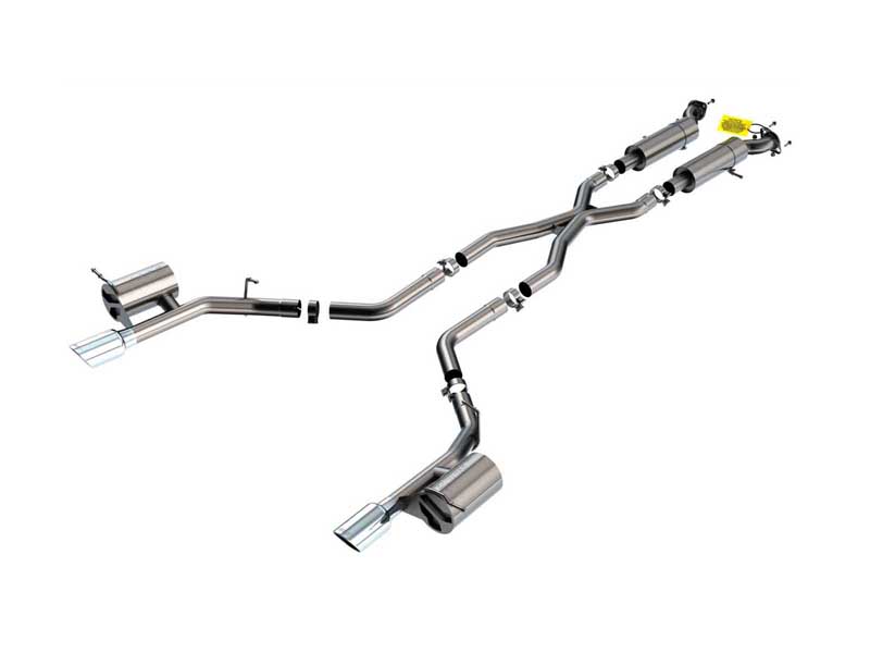 Borla 140791 S-Type 2.75" Cat-Back Exhaust With X-Pipe for 2018-2023 Durango SRT 6.4