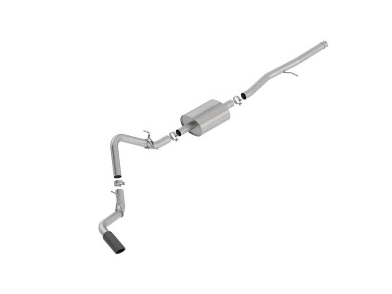 Borla 140794BC S-Type 3-in Cat-Back Exhaust with Black Tip for 2019-2025 Silverado/Sierra 1500 4.3 5
