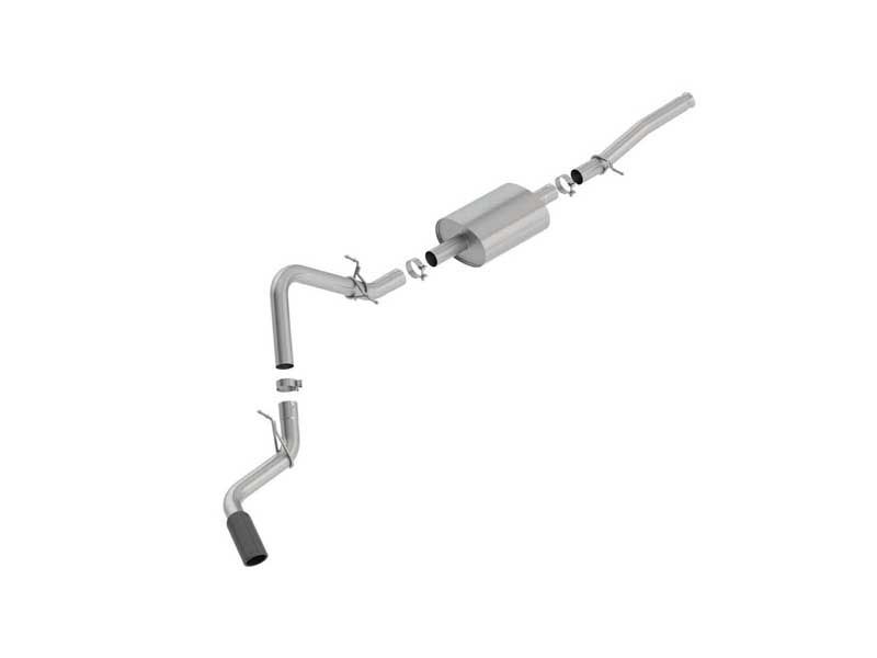 Borla 140805BC S-Type 3-in Cat-Back Exhaust Black Tip for 2019-2025 Silverado/Sierra 1500 5.3