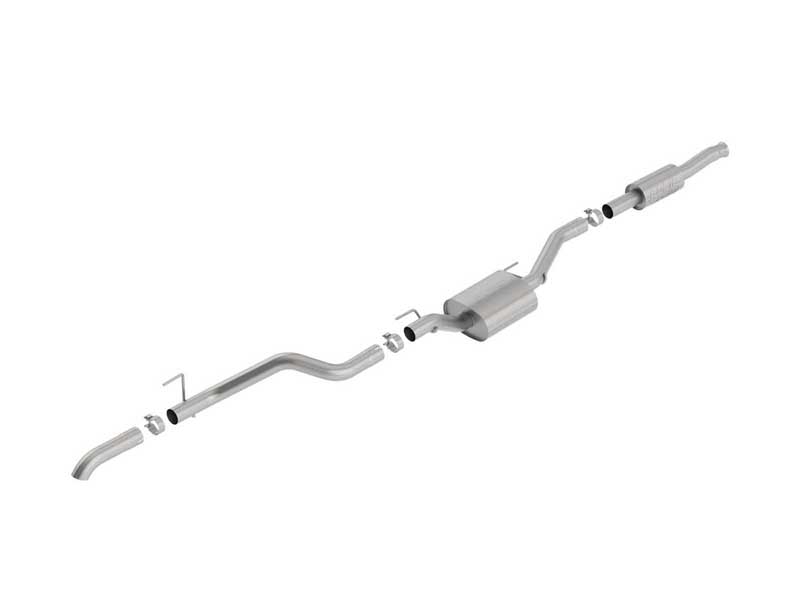 Borla 140810 ATAK 2.75-in Cat-Back Exhaust Turn-Down 2.75-in Brushed Tip for 2020-2025 Gladiator JT 