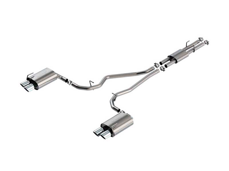 Borla 140821 ATAK 2.25-in Cat-Back Exhaust With H-Pipe for 2020-2023 Explorer ST/Platinum Aviator 3.