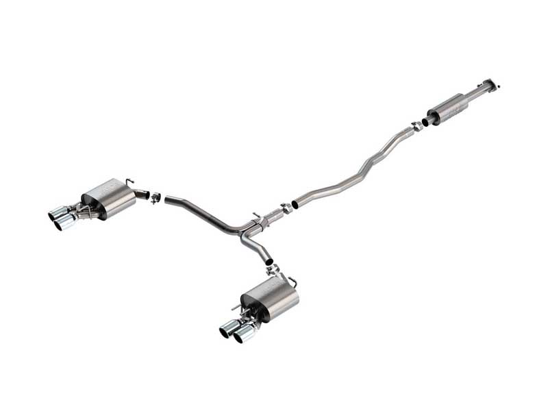 Borla 140823 S-Type 2.5" Cat-Back Exhaust Round 3.5" Chrome Tip for 2018-2024 Camry XSE 2.5