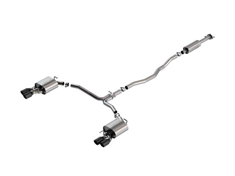 Borla 140823BC S-Type 2.5" Cat-Back Exhaust Round 3.5" Black Tip for 2018-2024 Camry XSE 2.5