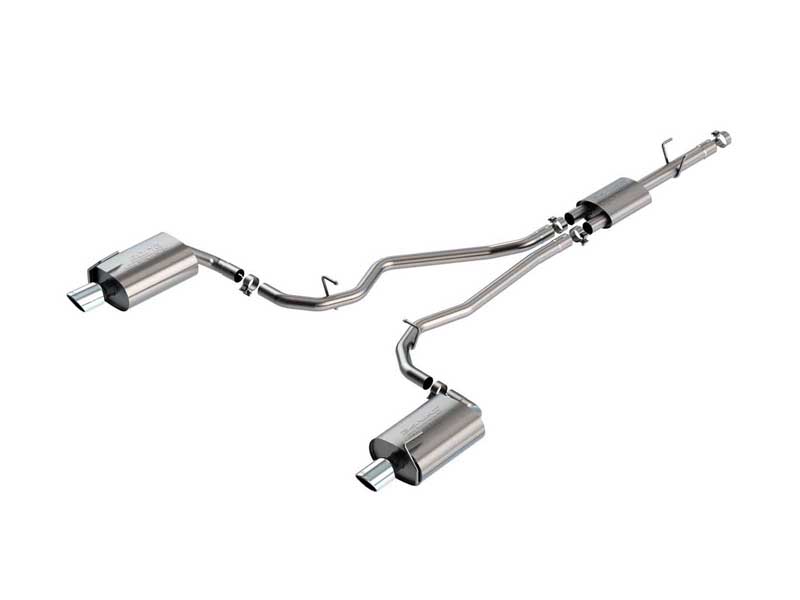 Borla 140825 S-Type 2.25" Cat-Back Exhaust for 2020-2023 Explorer Limited 2.3 W/OE Chrome Tips