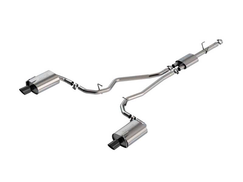 Borla 140825BC S-Type 2.25" Cat-Back Exhaust for 2020-2023 Explorer Limited 2.3 W/OE Chrome Tips