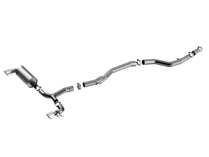 Borla 140826 ATAK 3.5" Cat-Back Exhaust System with 4.5" Chrome Tips for 2020-2025 Toyota GR Supra
