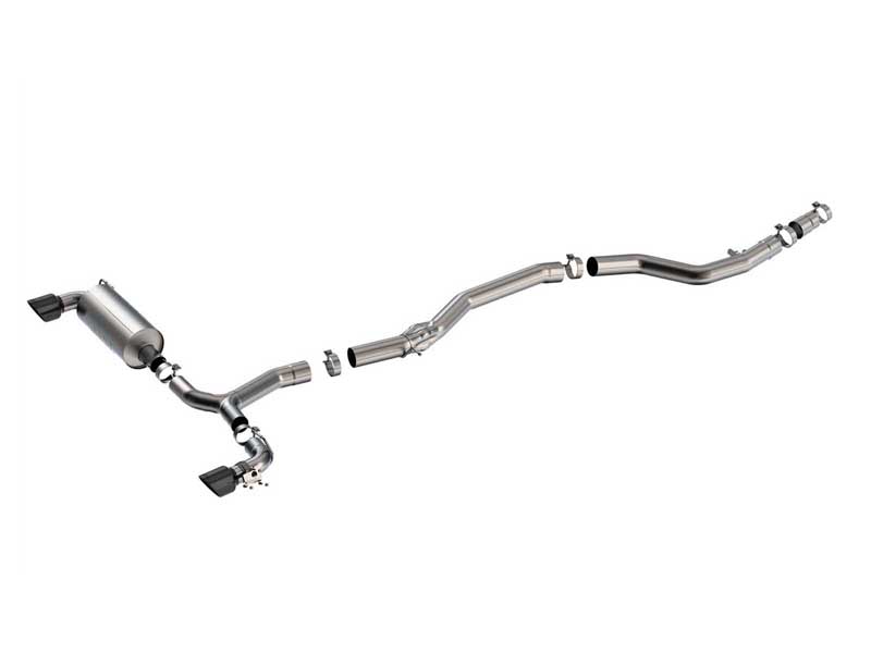 Borla 140826BC ATAK 3.5" Cat-Back Exhaust System with 4.5" Black Chrome Tips for 2020-2025 GR Supra