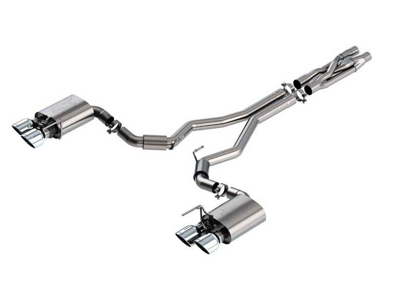 Borla 140837 ATAK 3" Cat-Back Exhaust with SwitchFire X-Pipe for 2020-2023 Mustang Shelby GT500 5.2