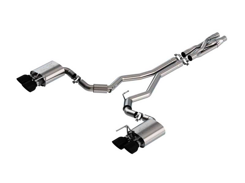 Borla 140837BC ATAK 3" Cat-Back Exhaust with SwitchFire X-Pipe for 2020-2023 Mustang Shelby GT500