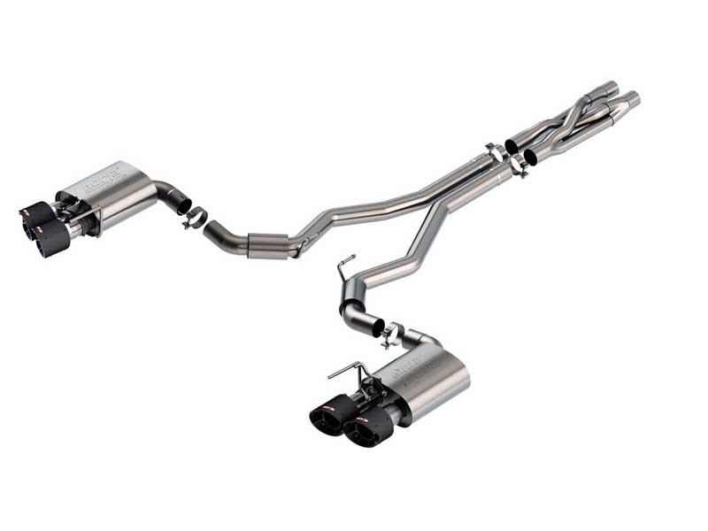 Borla 140837CF ATAK 3" Cat-Back Exhaust with SwitchFire X-Pipe for 2020-2023 Mustang Shelby GT500