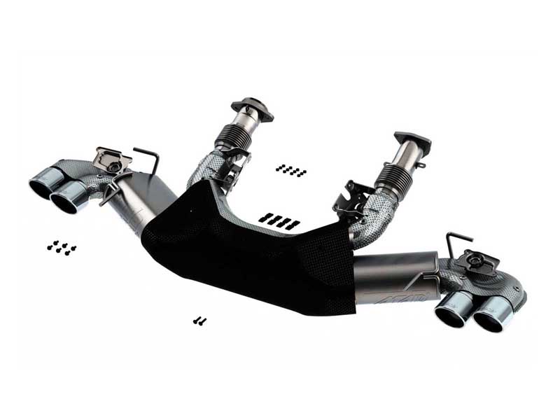 Borla 140839 ATAK 3-in Cat-Back Exhaust with Chrome Tip for 2020-2024 Corvette C8 6.2