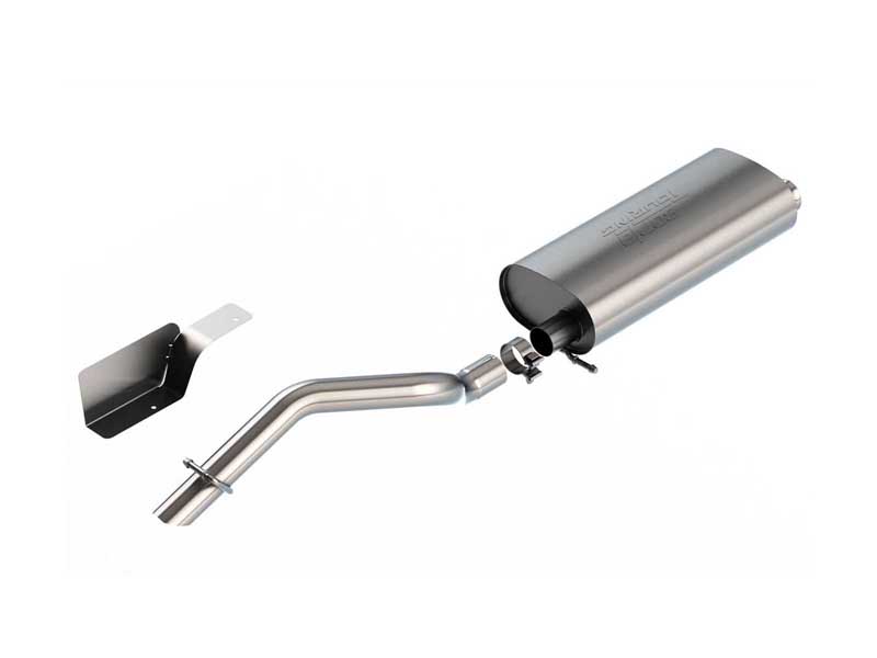 Borla 140846 Touring 2.5-in Cat-Back Exhaust Turn-Down 2.5-in Brushed Tip for 2018-2023 Wrangler JL 