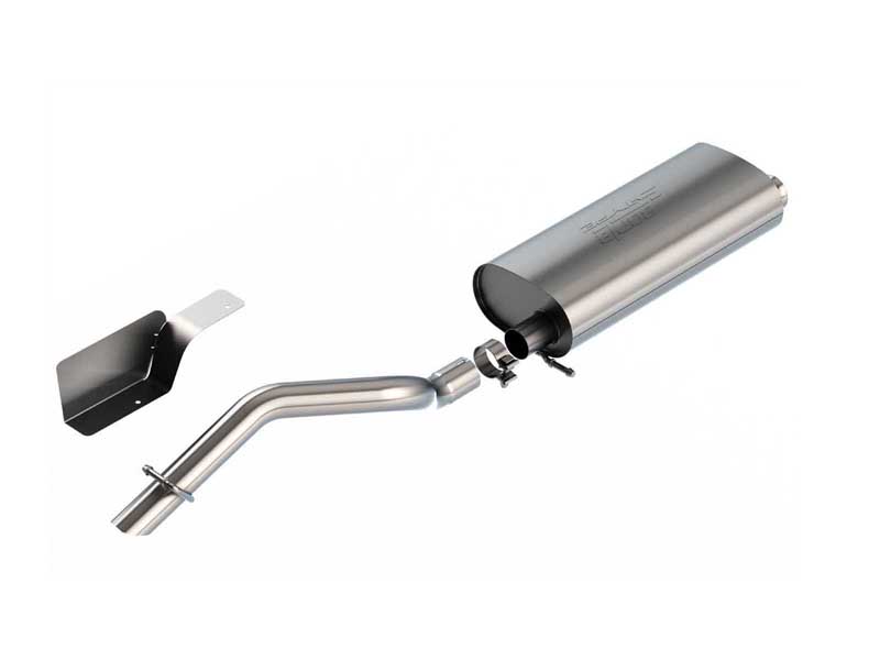 Borla 140847 S-Type 2.5-in Cat-Back Exhaust Turn-Down 2.5-in Brushed Tip for 2018-2023 Wrangler JL 3