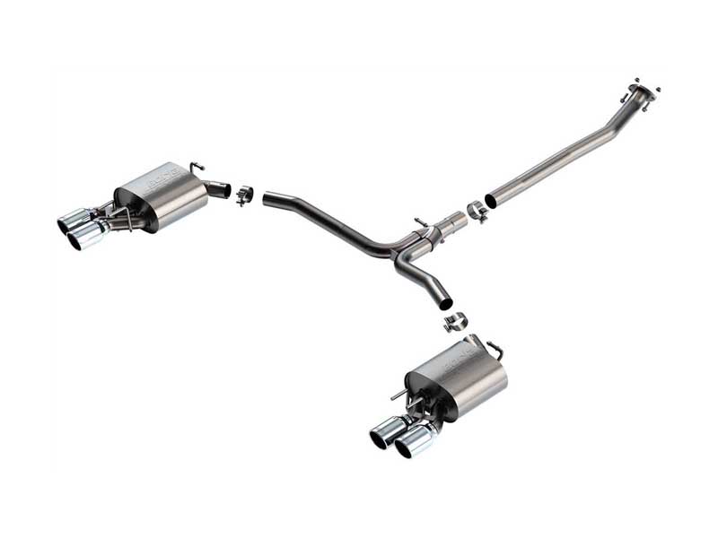 Borla 140853 S-Type 2.5" Cat-Back Exhaust Round 3.5" Chrome Tip for 2018-2024 Camry XSE 2.5