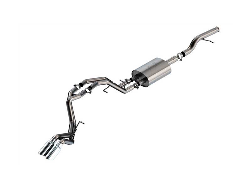 Borla 140854 Touring 3-in Cat-Back Exhaust Rear Exit Round 4-in Chrome Tip for 2021-2025 Tahoe/Yukon