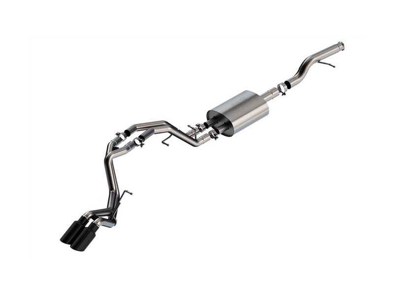 Borla 140854BC Touring 3-in Cat-Back Exhaust with Round 4-in Black Tip for 2021-2025 Tahoe/Yukon 5.3